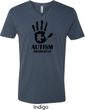 Autism Awareness Hand V-neck Shirt