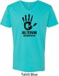 Autism Awareness Hand V-neck Shirt