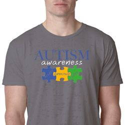 Autism Awareness Puzzle Pieces Burnout T-Shirt