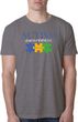 Autism Awareness Puzzle Pieces Burnout T-Shirt