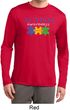Autism Awareness Puzzle Pieces Dry Wicking Long Sleeve