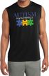 Autism Awareness Puzzle Pieces Dry Wicking Muscle Shirt