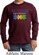 Autism Awareness Puzzle Pieces Kids Long Sleeve