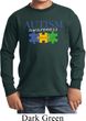 Autism Awareness Puzzle Pieces Kids Long Sleeve
