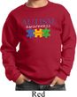 Autism Awareness Puzzle Pieces Kids Sweatshirt