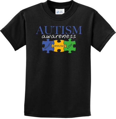 Autism Awareness Puzzle Pieces Kids T-shirt