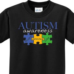 Autism Awareness Puzzle Pieces Kids T-shirt