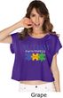 Autism Awareness Puzzle Pieces Ladies Boxy Tee