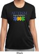 Autism Awareness Puzzle Pieces Ladies Dry Wicking T-shirt