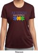 Autism Awareness Puzzle Pieces Ladies Dry Wicking T-shirt