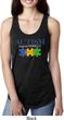 Autism Awareness Puzzle Pieces Ladies Ideal Tank Top