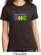 Autism Awareness Puzzle Pieces Ladies T-shirt