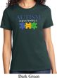 Autism Awareness Puzzle Pieces Ladies T-shirt