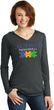 Autism Awareness Puzzle Pieces Ladies Tri Hoodie