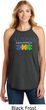 Autism Awareness Puzzle Pieces Ladies Tri Rocker Tank Top