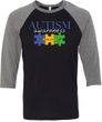 Autism Awareness Puzzle Pieces Raglan Shirt