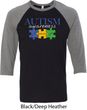 Autism Awareness Puzzle Pieces Raglan Shirt
