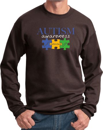 Autism Awareness Puzzle Pieces Sweatshirt