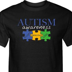 Autism Awareness Puzzle Pieces Tall T-Shirt