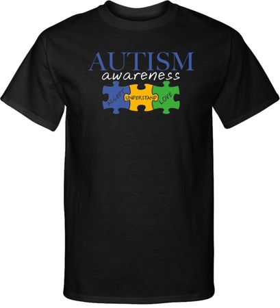 Autism Awareness Puzzle Pieces Tall T-Shirt