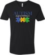Autism Awareness Puzzle Pieces V-neck Shirt