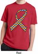 Autism Awareness Ribbon Kids Moisture Wicking Shirt