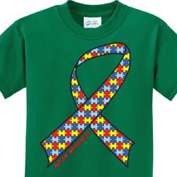 Autism Awareness Ribbon Kids Shirts