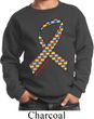 Autism Awareness Ribbon Kids Sweatshirt