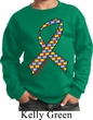 Autism Awareness Ribbon Kids Sweatshirt