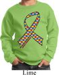 Autism Awareness Ribbon Kids Sweatshirt