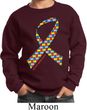 Autism Awareness Ribbon Kids Sweatshirt