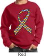 Autism Awareness Ribbon Kids Sweatshirt