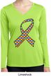 Autism Awareness Ribbon Ladies Dry Wicking Long Sleeve Shirt