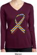 Autism Awareness Ribbon Ladies Dry Wicking Long Sleeve Shirt