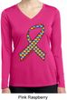 Autism Awareness Ribbon Ladies Dry Wicking Long Sleeve Shirt