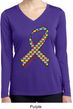 Autism Awareness Ribbon Ladies Dry Wicking Long Sleeve Shirt
