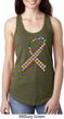 Autism Awareness Ribbon Ladies Ideal Tank Top