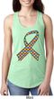Autism Awareness Ribbon Ladies Ideal Tank Top