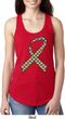 Autism Awareness Ribbon Ladies Ideal Tank Top