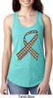Autism Awareness Ribbon Ladies Ideal Tank Top