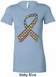 Autism Awareness Ribbon Ladies Longer Length Shirt