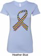 Autism Awareness Ribbon Ladies Longer Length Shirt
