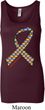 Autism Awareness Ribbon Ladies Longer Length Tank Top