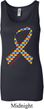 Autism Awareness Ribbon Ladies Longer Length Tank Top