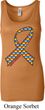 Autism Awareness Ribbon Ladies Longer Length Tank Top