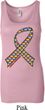 Autism Awareness Ribbon Ladies Longer Length Tank Top