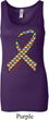 Autism Awareness Ribbon Ladies Longer Length Tank Top
