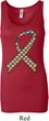 Autism Awareness Ribbon Ladies Longer Length Tank Top