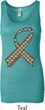 Autism Awareness Ribbon Ladies Longer Length Tank Top