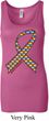 Autism Awareness Ribbon Ladies Longer Length Tank Top